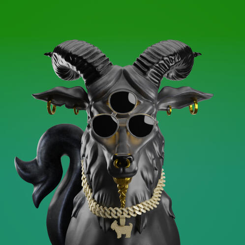 3D Capricorn Sea Goat
