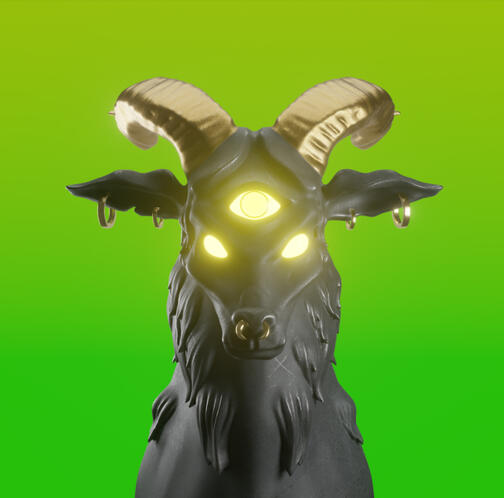 3D Capricorn Sea Goat